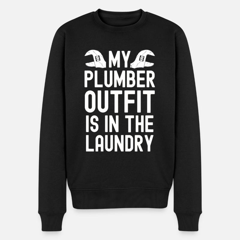 Plombier - Pull Premium bio Homme - noir