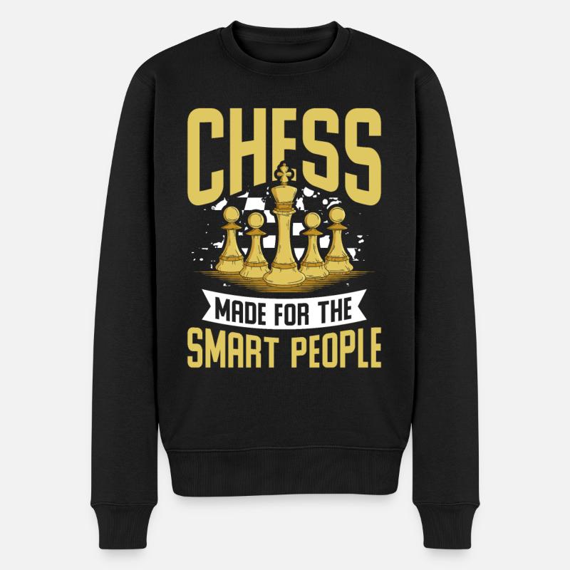 Schach - Männer Premium Bio Pullover - Schwarz