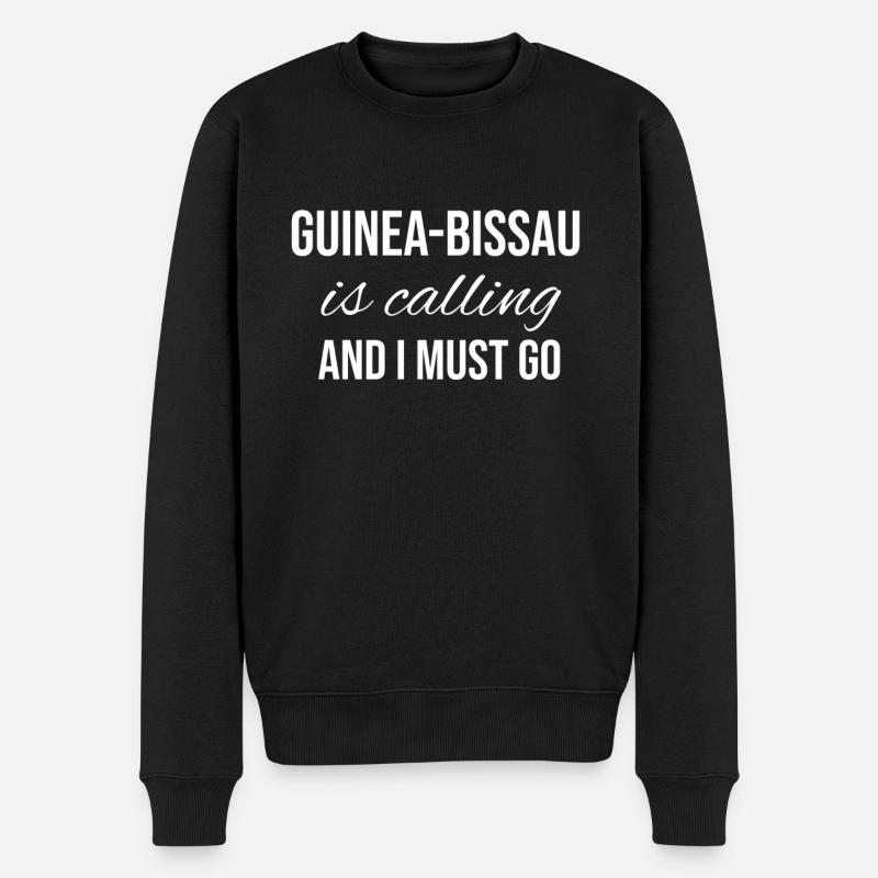 Guinée-Bissau - Pull Premium bio Homme - noir