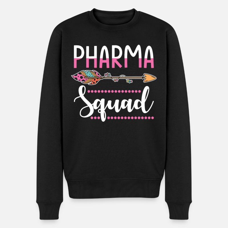 Apothekerin - Männer Premium Bio Pullover - Schwarz
