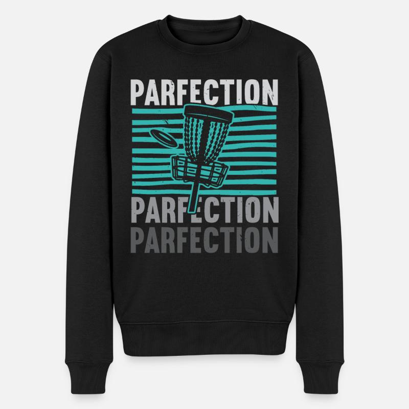 Parfection Disc Golf Frolf Freizeit-Werfer - Männer Premium Bio Pullover - Schwarz