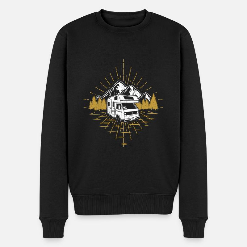 Camping-car Womo - Pull Premium bio Homme - noir