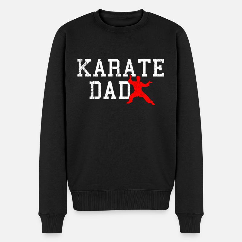 karaté papa - Pull Premium bio Homme - noir