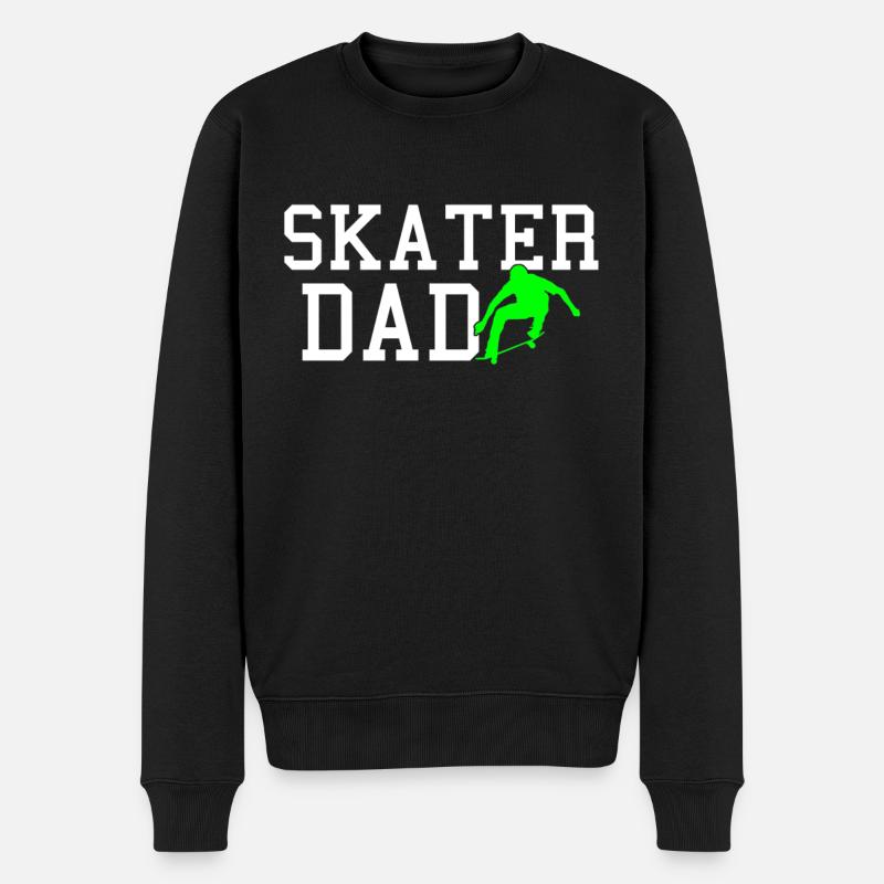 patineur papa - Pull Premium bio Homme - noir