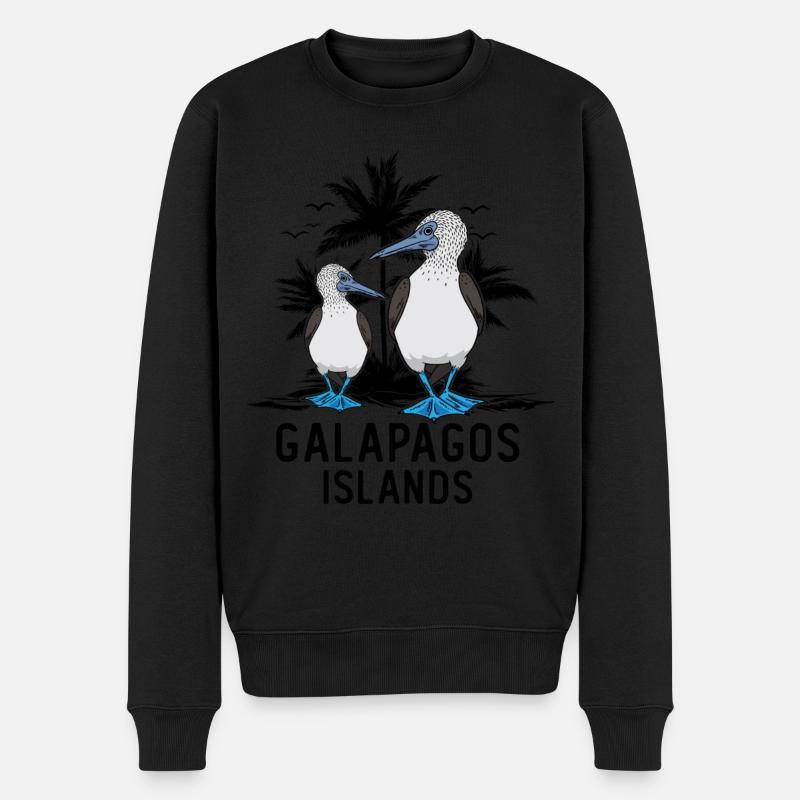 Galapagos Islands - Männer Premium Bio Pullover - Schwarz