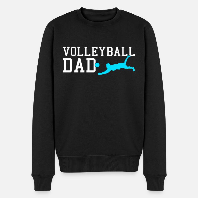 Papa volley-ball - Pull Premium bio Homme - noir