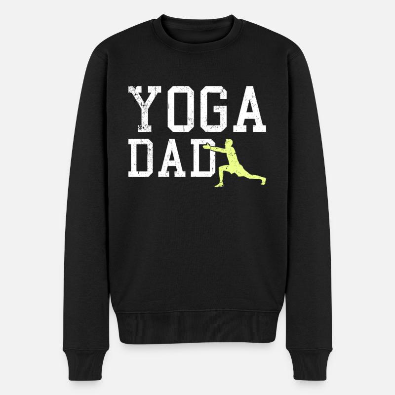 papa yoga - Pull Premium bio Homme - noir