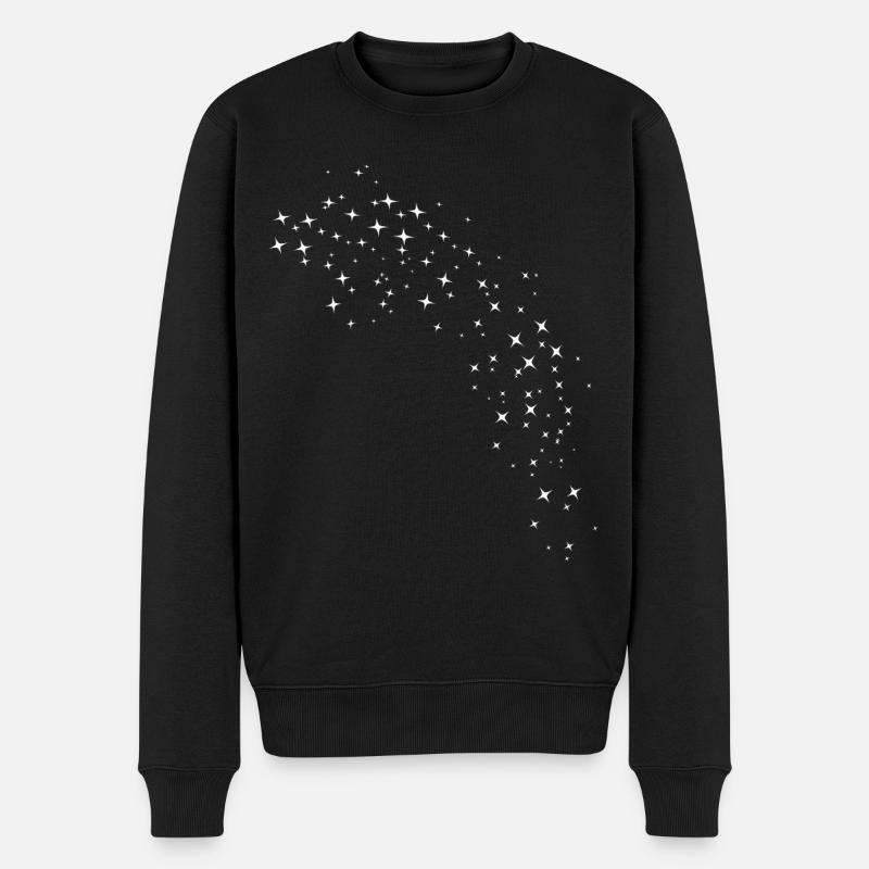 Blanc étoilé - Pull Premium bio Homme - noir