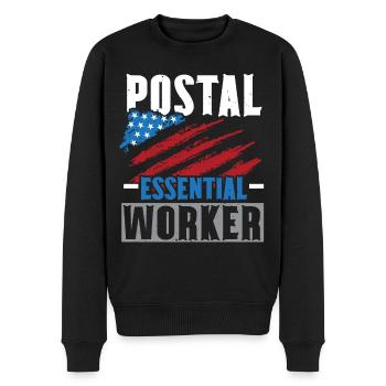 Ich bin Postangestellter Briefträger Postbote Beru - Männer Premium Bio Pullover - Schwarz - Vorne - Nico (187cm)
