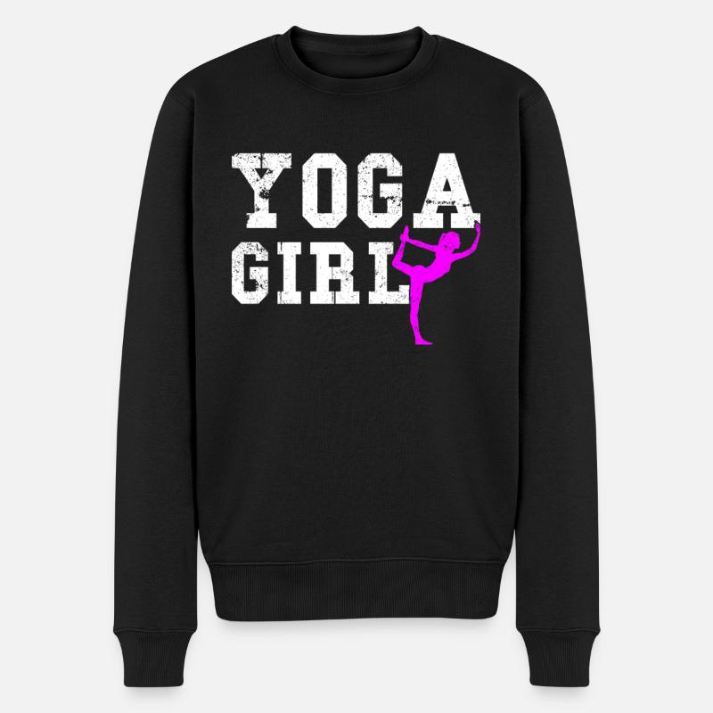 Fille de yoga - Pull Premium bio Homme - noir