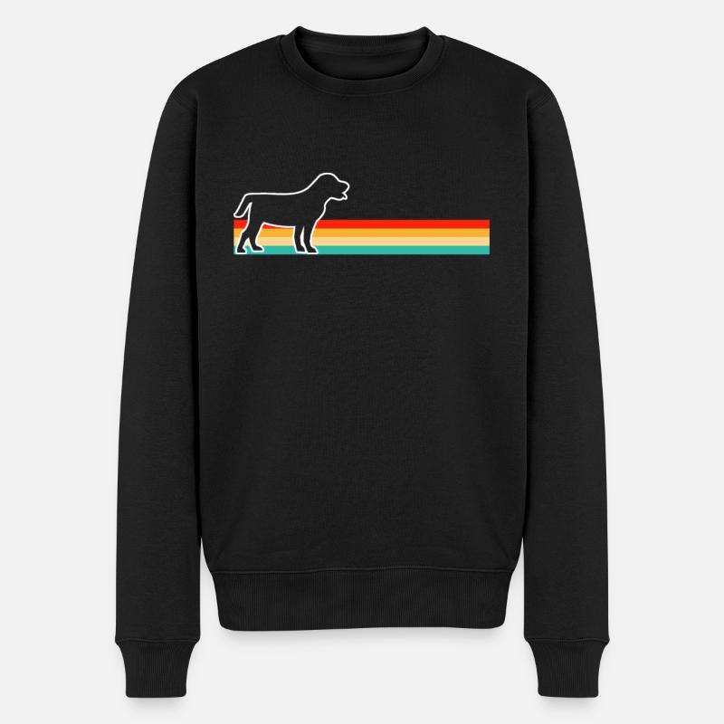 Chien Rétro - Pull Premium bio Homme - noir