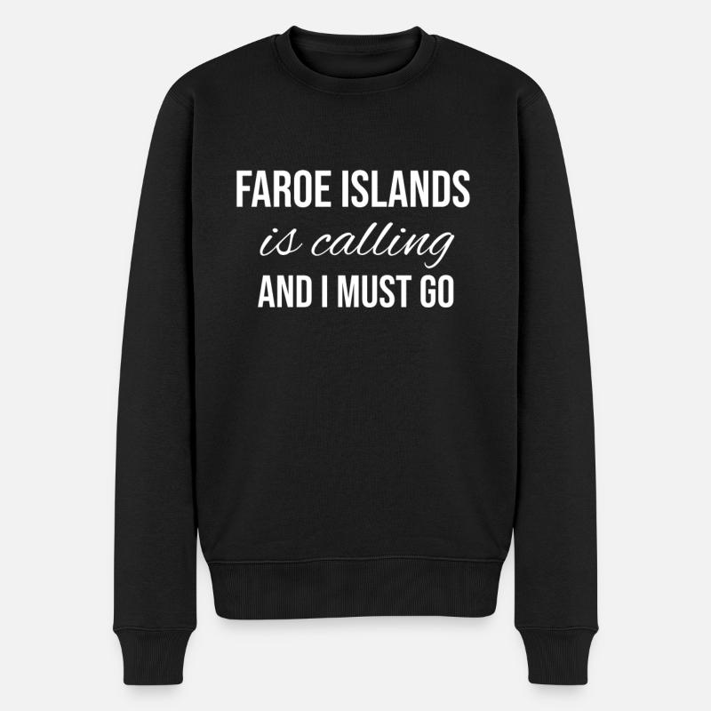 Féroé (îles) - Pull Premium bio Homme - noir