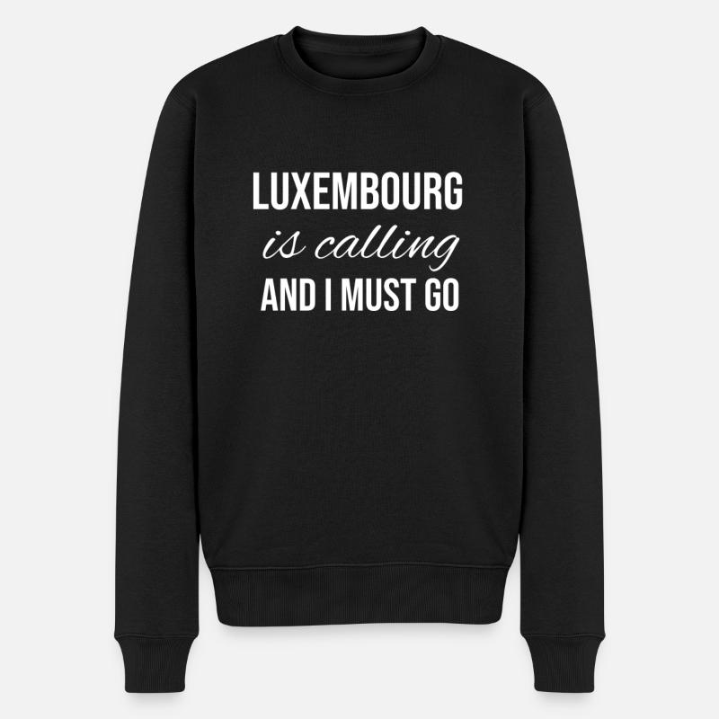 Luxembourg - Pull Premium bio Homme - noir