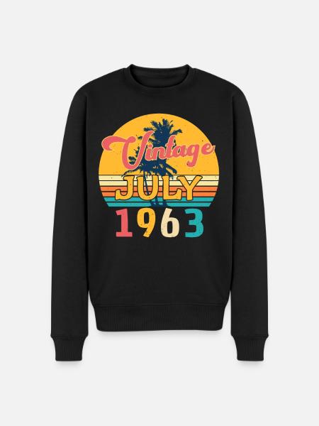 1963 July gift idea - Men's Premium Organic Jumper - black
