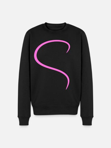 Conception rose demi-cœur - Pull Premium bio Homme - noir