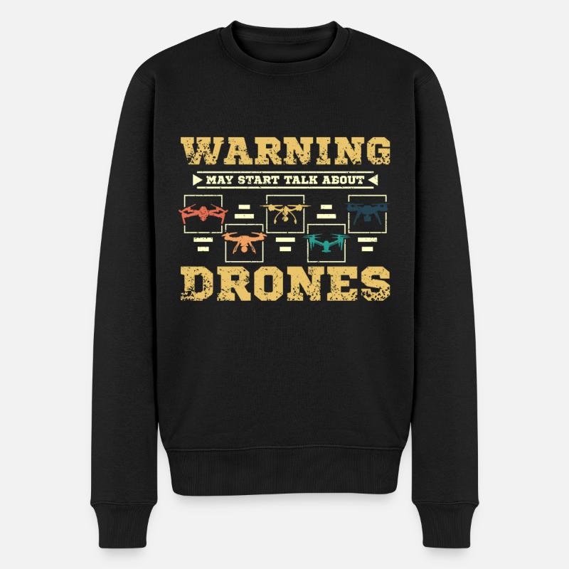 Parlez de drones - Pull Premium bio Homme - noir