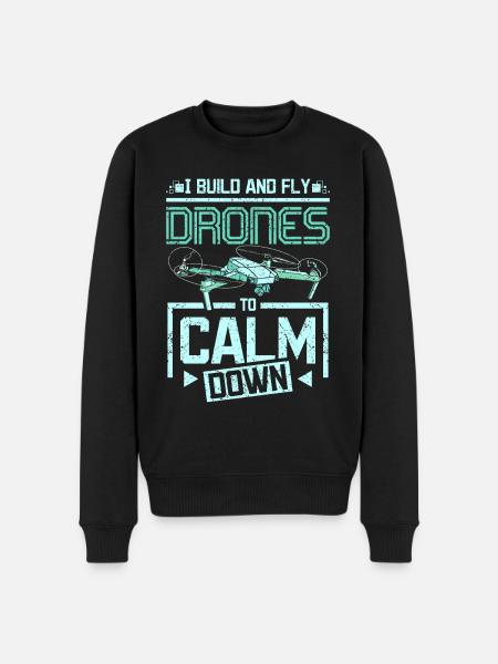 Fly drones to calm down - Men's Premium Organic Jumper - black