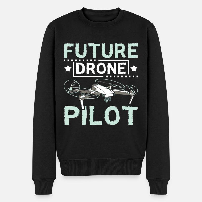 Futur pilote de drone - Pull Premium bio Homme - noir