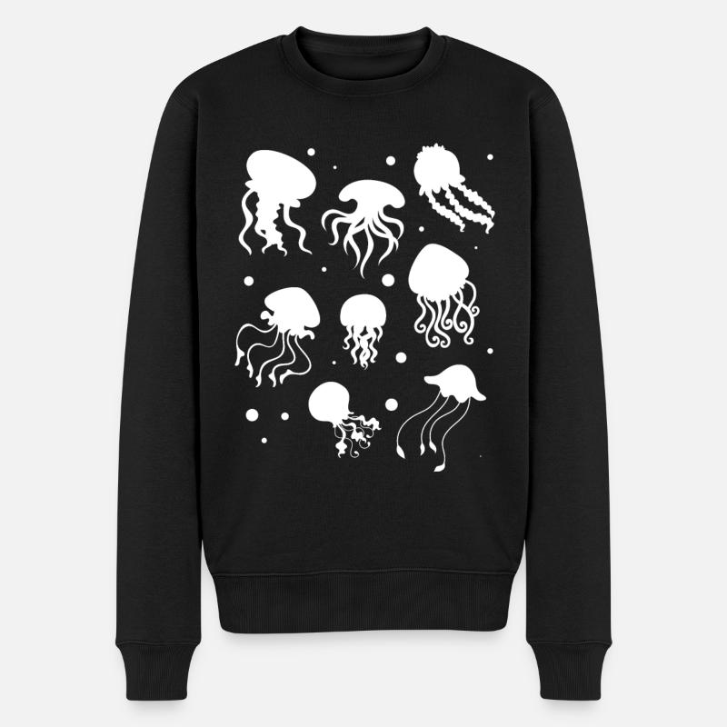 Méduses Natation Méduses Méduses Méduses Méduses - Pull Premium bio Homme - noir