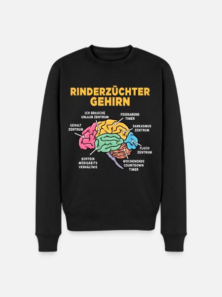 Rinderzüchter - Männer Premium Bio Pullover - Schwarz