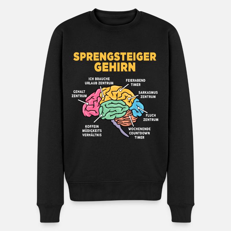 Sprengsteiger - Männer Premium Bio Pullover - Schwarz