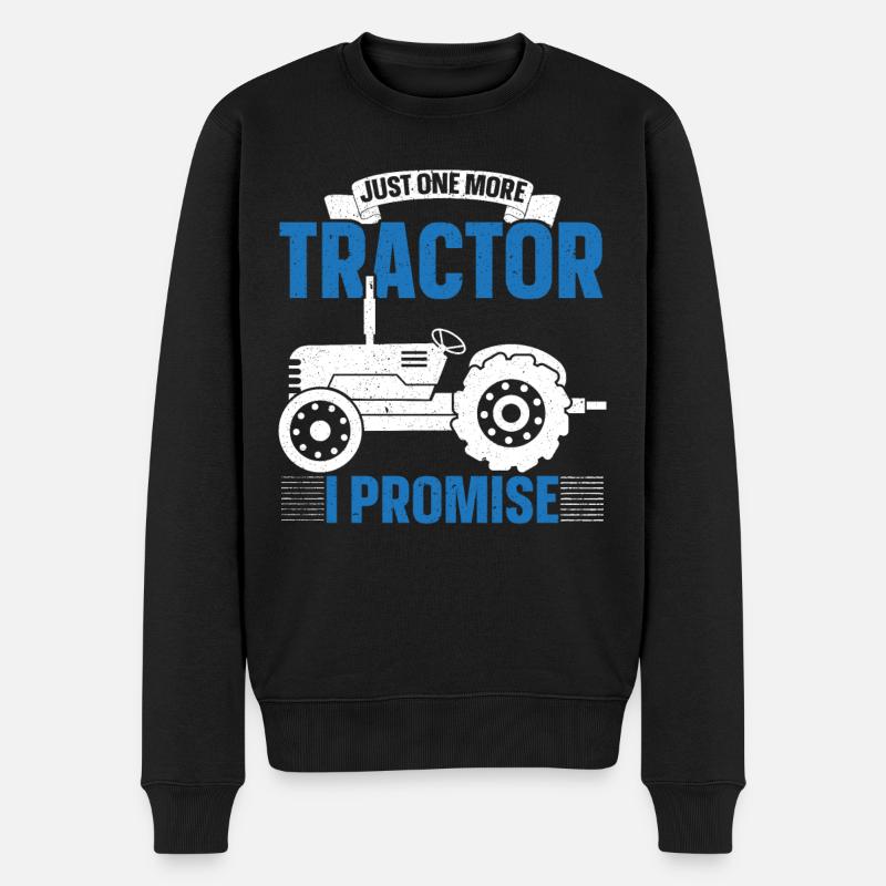 Nur noch einen Traktor verspreche ich Bauernhof Ba - Männer Premium Bio Pullover - Schwarz