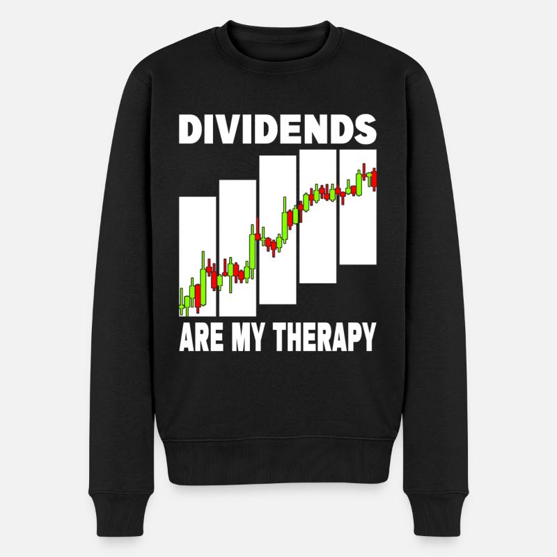 Les dividendes sont ma thérapie - Pull Premium bio Homme - noir