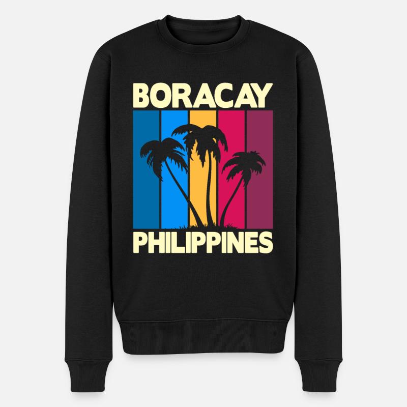 Boracay Philippines - Männer Premium Bio Pullover - Schwarz