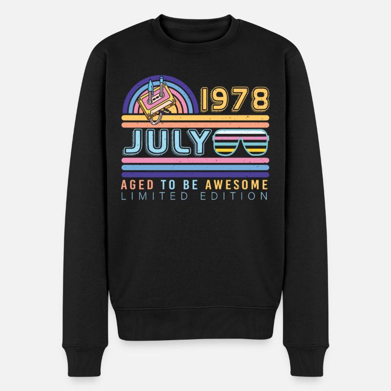 Brillant cadeau pour juillet 1978 - Pull Premium bio Homme - noir