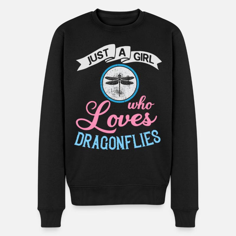 Libellules Flying Insect Citations Entomologiste - Pull Premium bio Homme - noir