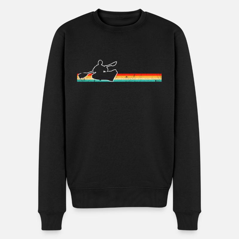 Canoë Rétro - Pull Premium bio Homme - noir