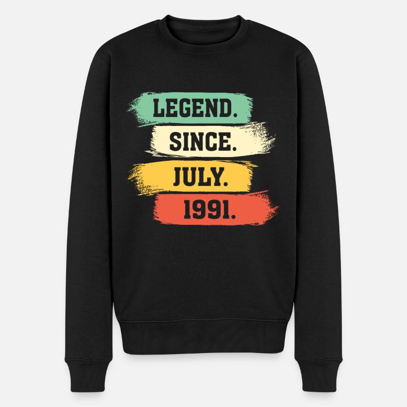 Légende depuis juillet 1991 - Pull Premium bio Homme - noir