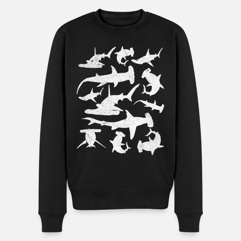 Requins-marteaux Grand requin-marteau Requin-marteau - Pull Premium bio Homme - noir
