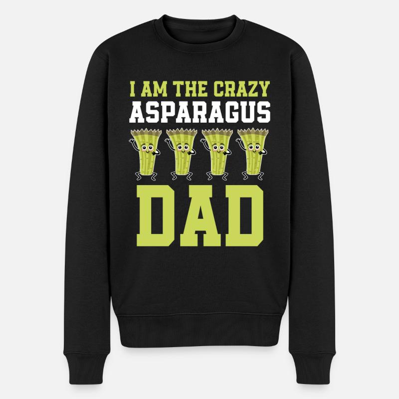 Asperges Papa - Pull Premium bio Homme - noir