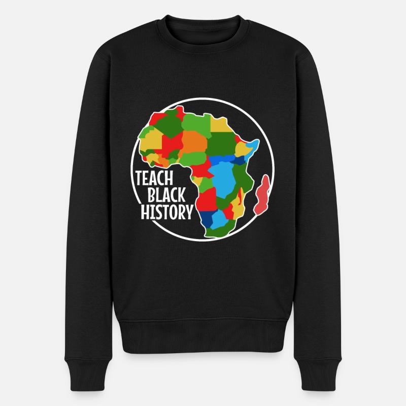 Enseigner l’histoire des Noirs - Pull Premium bio Homme - noir