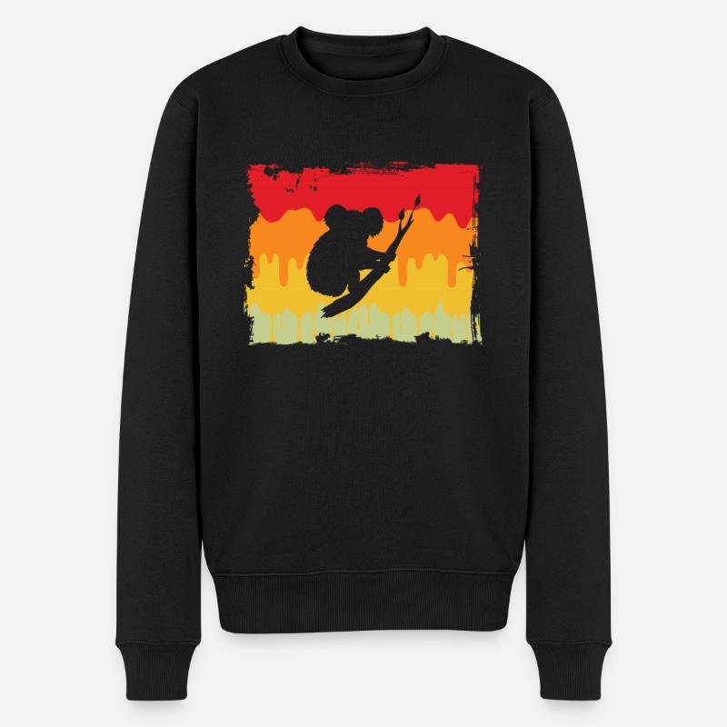 Koala Rétro - Pull Premium bio Homme - noir