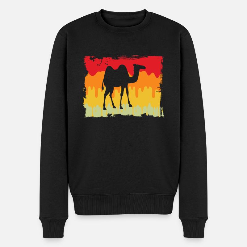 Camel Rétro - Pull Premium bio Homme - noir