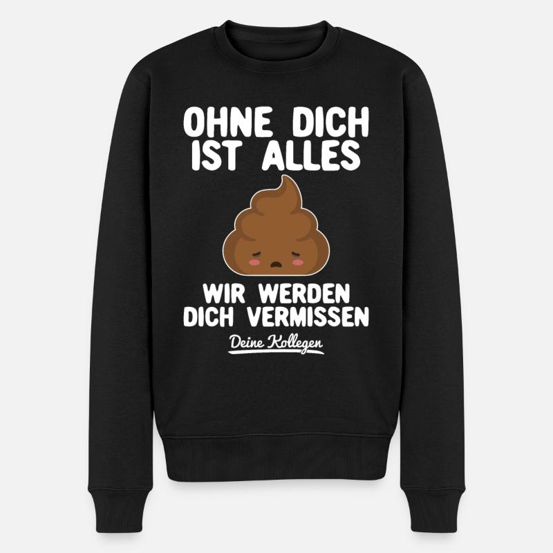 Abschied Kollege Abschiedsgeschenk Jobwechsel - Männer Premium Bio Pullover - Schwarz