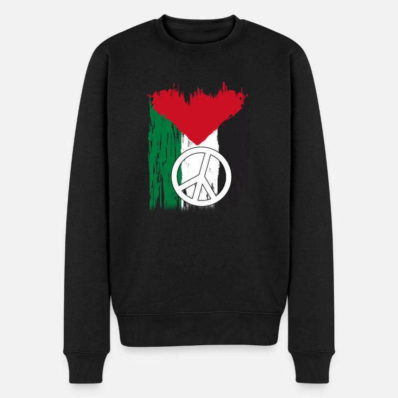Palestine - Pull Premium bio Homme - noir