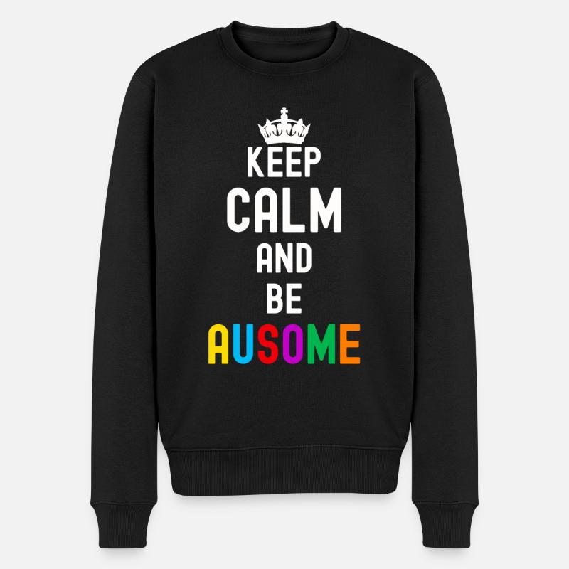 Autismus - Männer Premium Bio Pullover - Schwarz