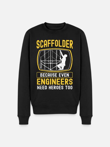 Scaffolding builder Tshirt - Men's Premium Organic Jumper - black