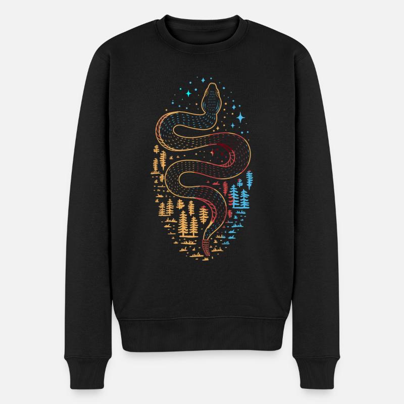 Tshirt Serpent - Pull Premium bio Homme - noir
