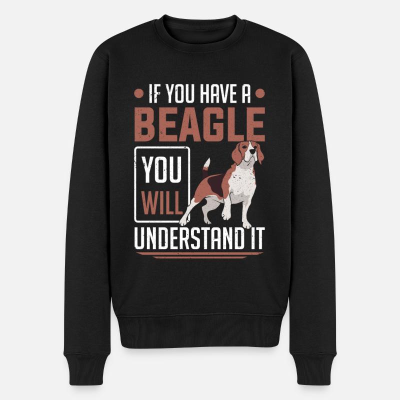 Beagle Hundebesitzer, wenn Sie einen Beagle haben - Männer Premium Bio Pullover - Schwarz