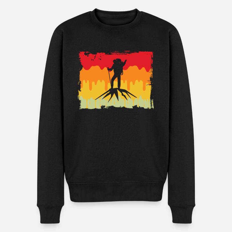 Alpinisme Rétro - Pull Premium bio Homme - noir