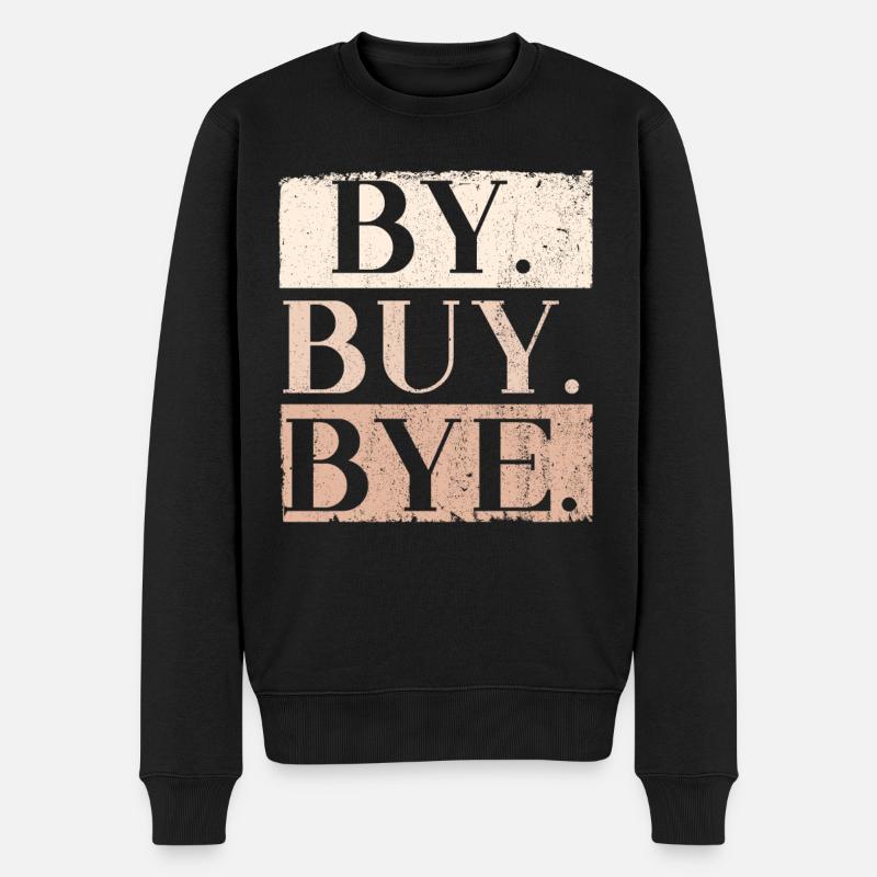 By Buy Bye Grammatik-Polizei Englisch-Lehrer Schre - Männer Premium Bio Pullover - Schwarz
