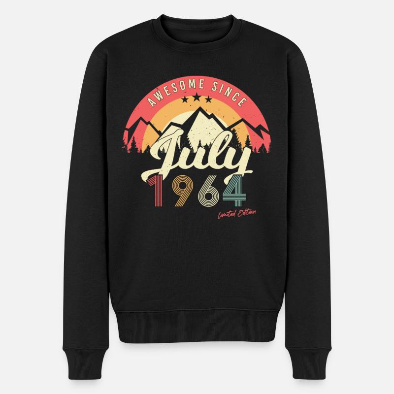 Millésime de juillet 1964 - Pull Premium bio Homme - noir