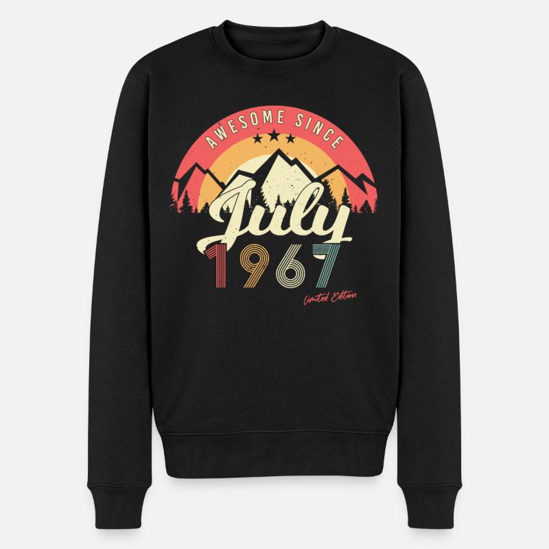 Rétro en juillet 1967 - Pull Premium bio Homme - noir