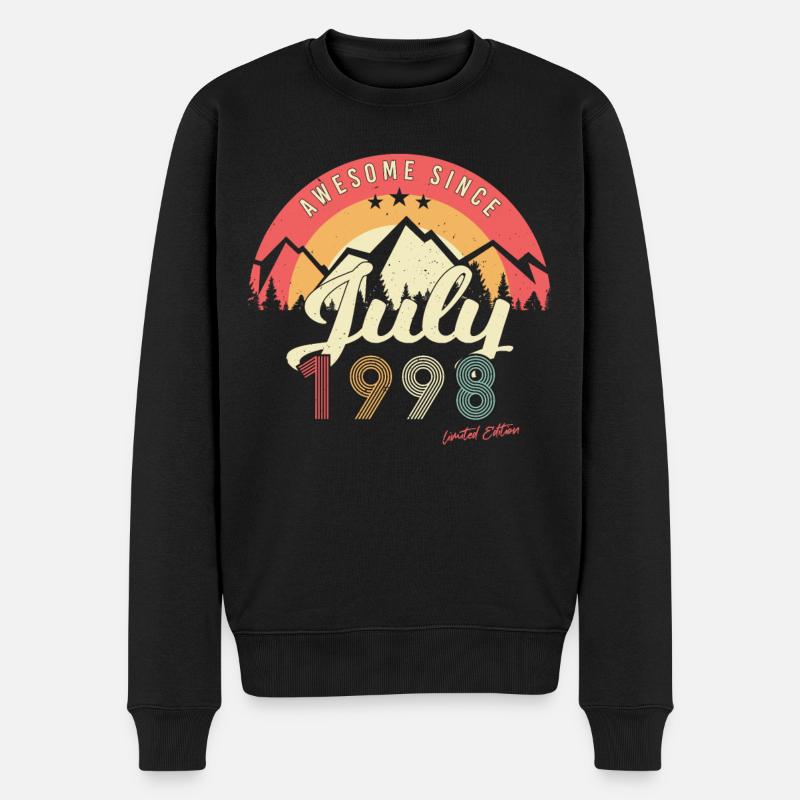 Mois de naissance Juillet 1998 - Pull Premium bio Homme - noir