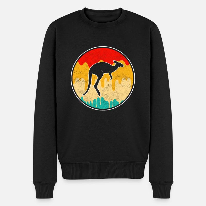Kangourou Rétro - Pull Premium bio Homme - noir