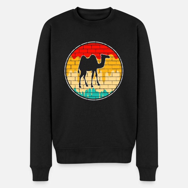 Camel Rétro - Pull Premium bio Homme - noir